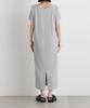 Neck Ribbed Cut Dress for Size 023 [Nano Universe] Layered-Like Women, F, Charcoal, 673-6119323