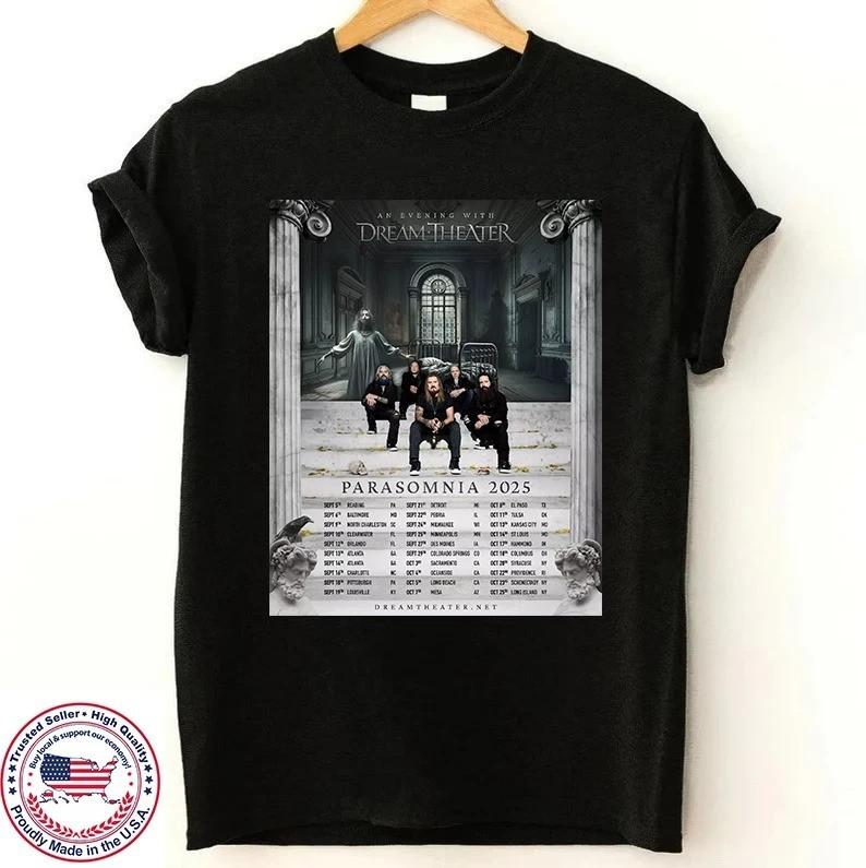 Dream Theater Band US Tour Playing Parasomnia  Size S-3XL Unisex T-Shirt L