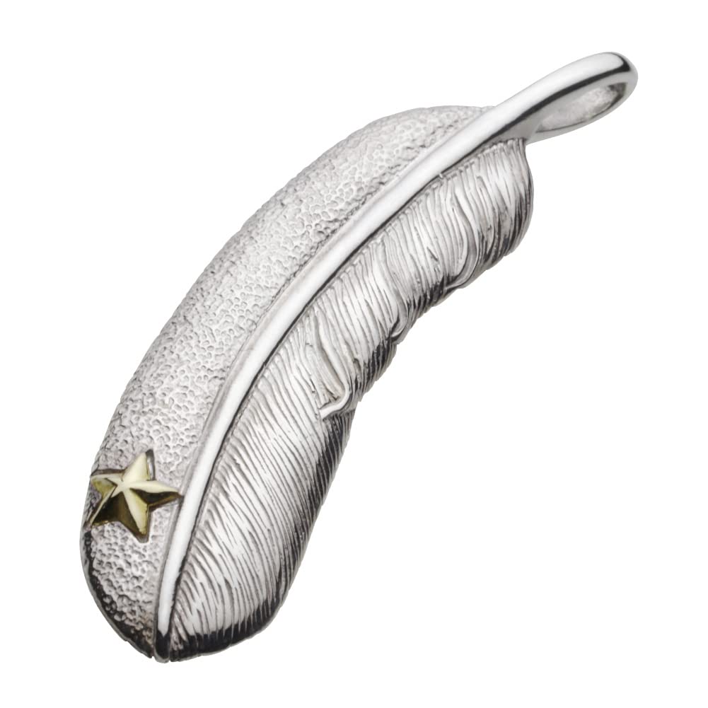 

Star Feather Pendant fp0489 [Figmart] [Silver Accessory]