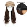 Women's Long Wavy Detachable Hat Wig – Full Head Natural-Look Curly Hair
