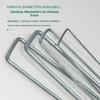 U-Shaped Ground Nails for Weed Control Fabric, Drip Irrigation, Mulch Film, Geotextile, and Fence Installation