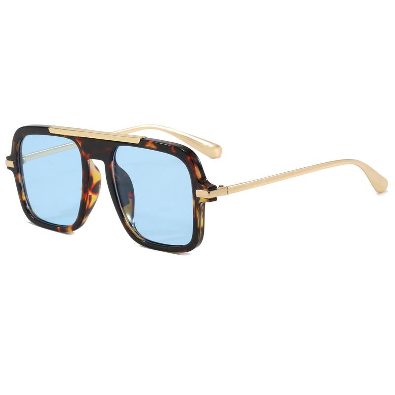 New Trendy Large Square Sunglasses for Women & Men - Fashionable, Versatile, High-End Feel, Sun Protection, Perfect for Cycling