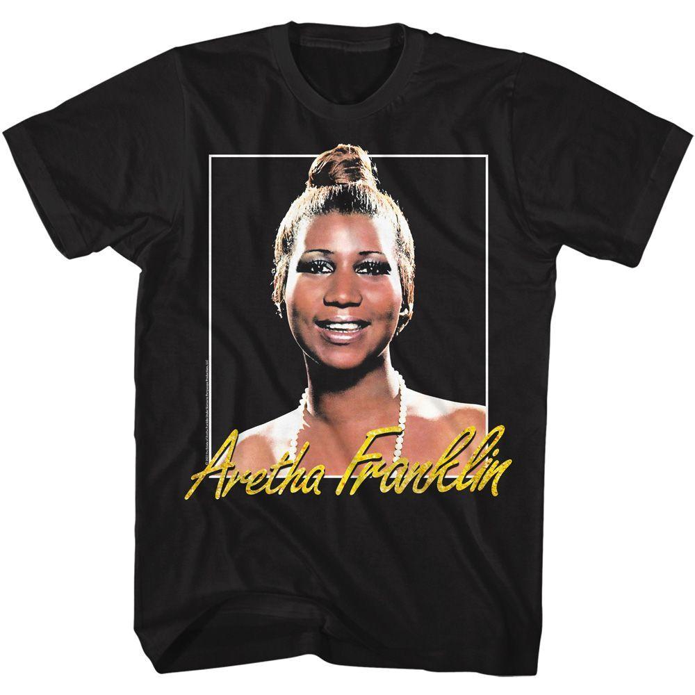 Aretha Franklin Metallic Signature Music Shirt XXXXL
