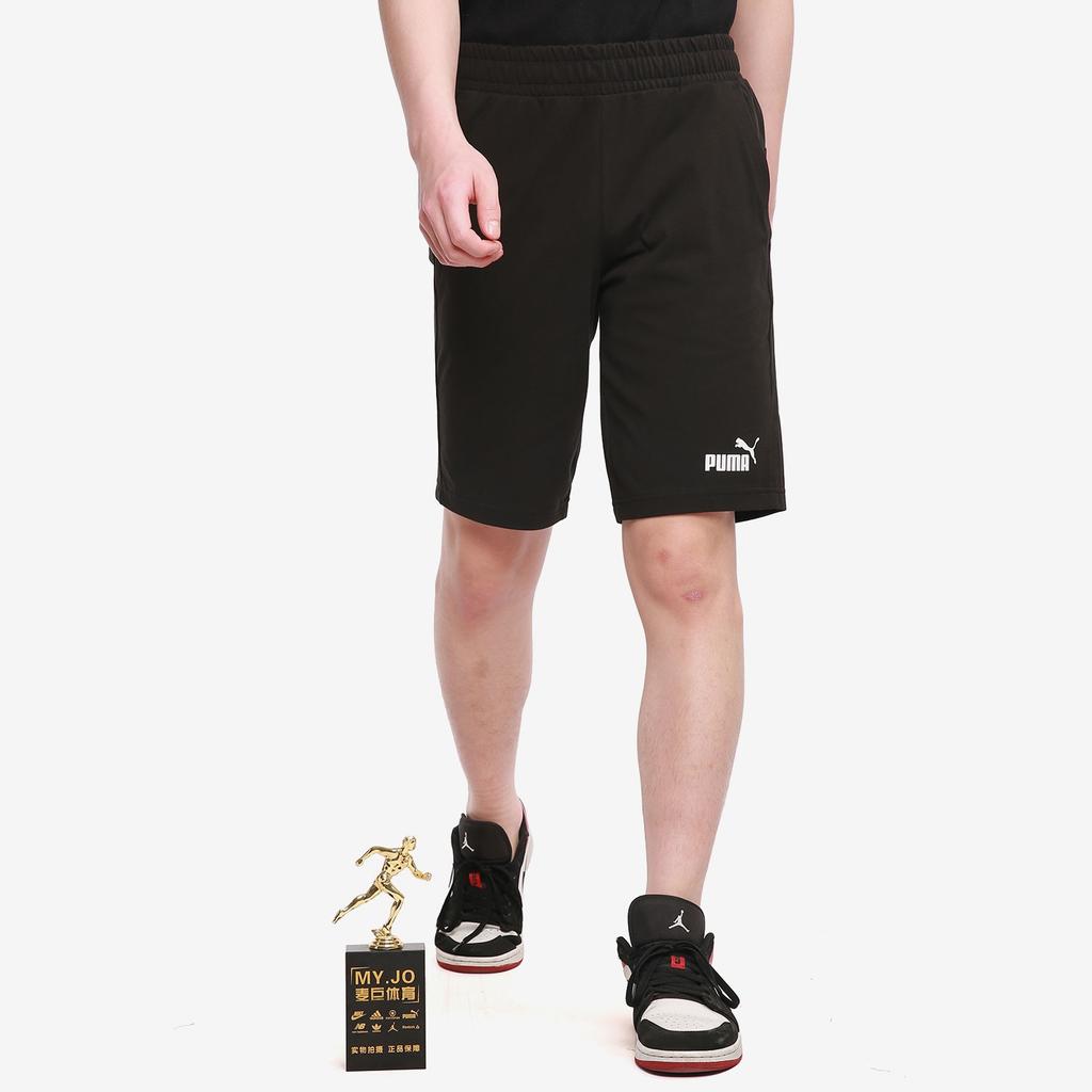 Puma Essentials Short 12" Cotton 'Black White' Men's 588722-01