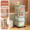 Transparent Trolley Drawer-Type Multifunction Acrylic Snack Toy Organizer Cabinet Multi-Layer Simple Cart Drawer Storage Shelves