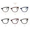 Diopter 0 -0.5 -0.75 -1.0 -1.5 -2.0 -3.0 To -8.0 Myopia Glasses Anti Blue Light Cat Eye Big Frame Prescription Eyewear