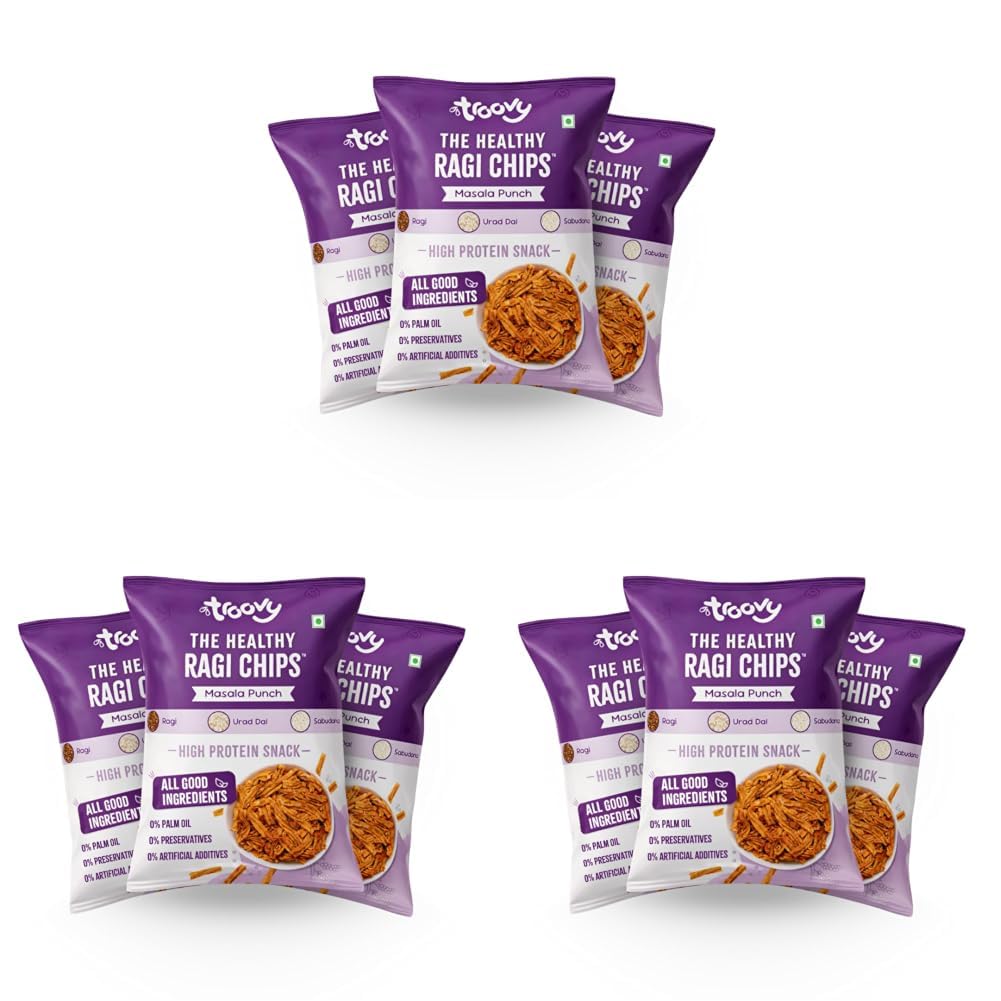 Troovy Healthy Masala Ragi Chips |