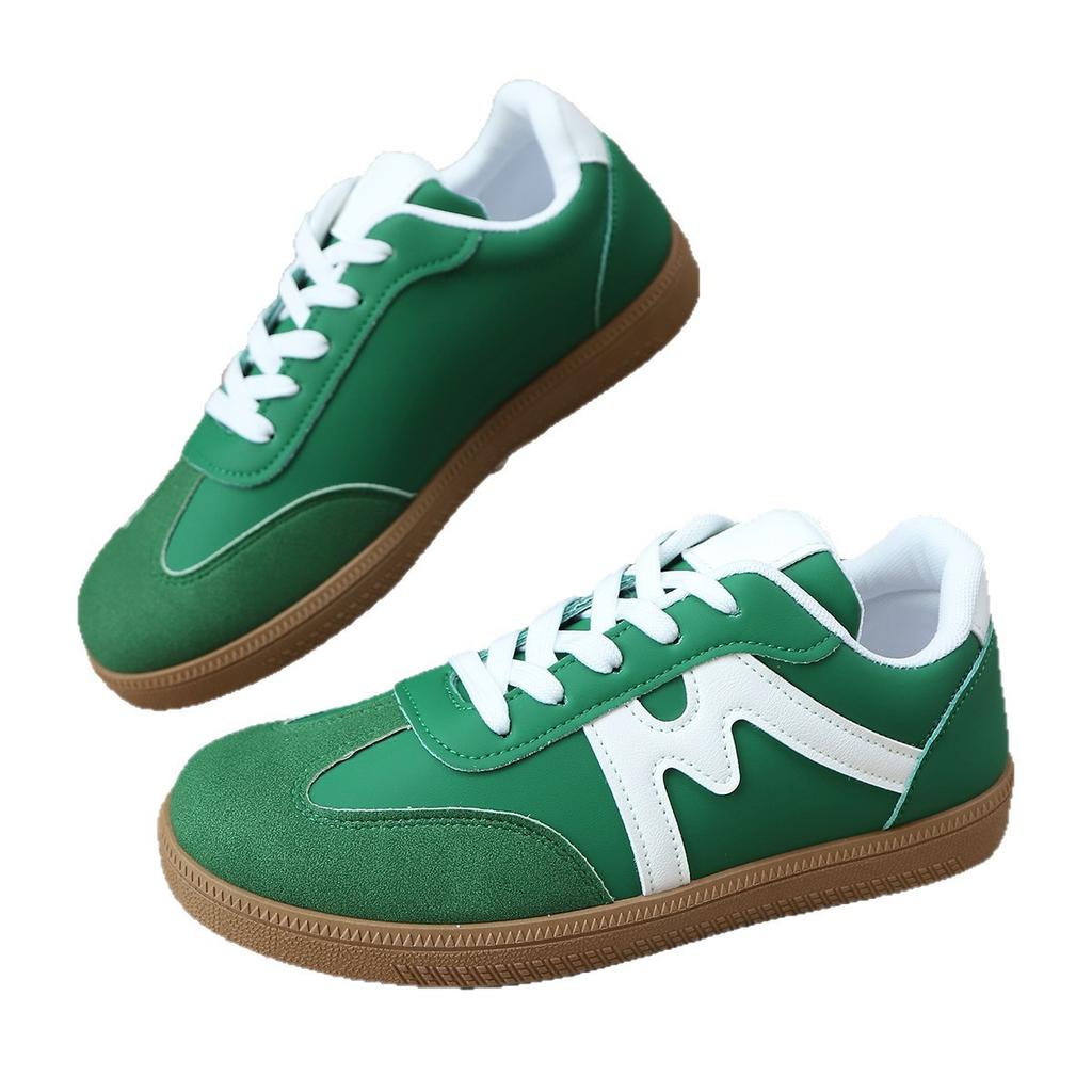 Green Sneakers for Women Shoes Autumn Platform Sneakers Women Casual Shoes Lace-up Outdoor Women Anti-slip Sneakers Ladies Shoes