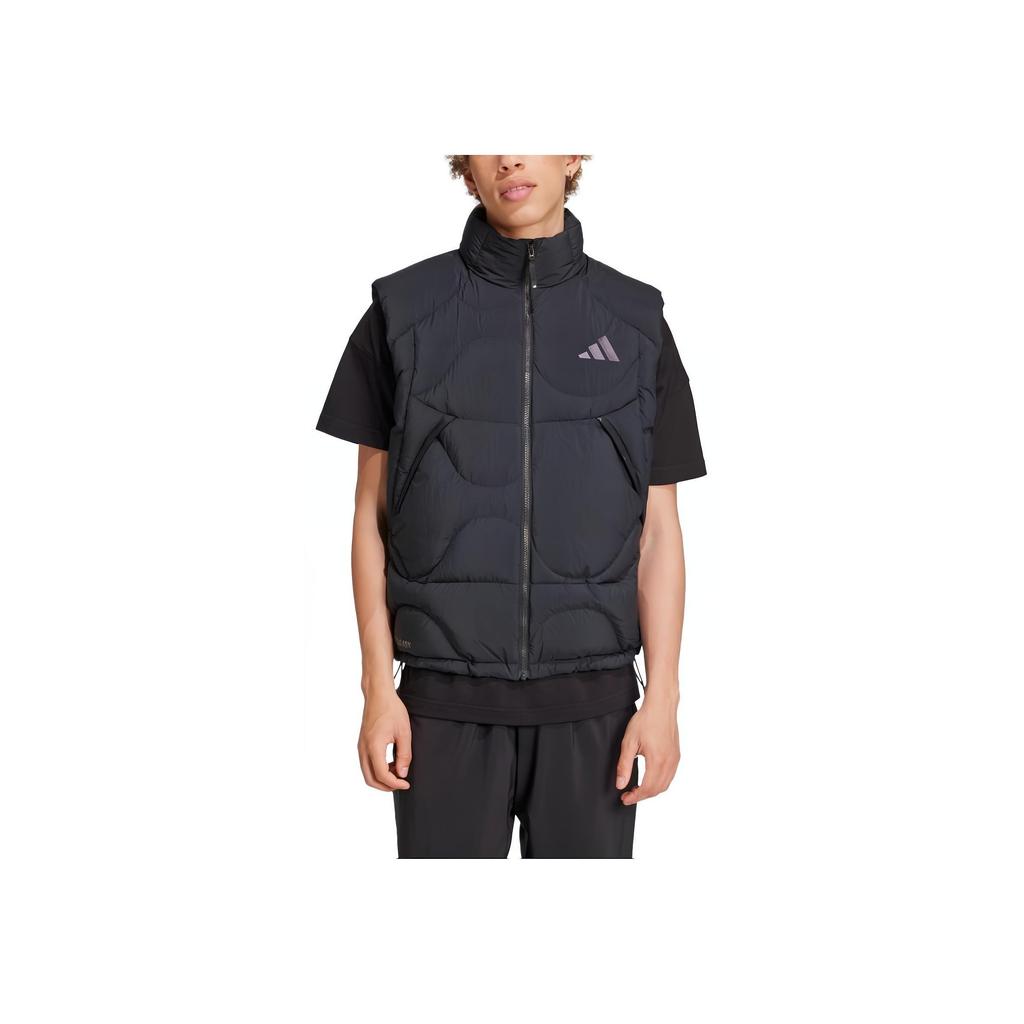 Adidas Fashion Loose Zipper Down Vest Men Vests Black JG5937