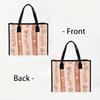 Boho Floral Pattern Tote Bag Large Capacity Daily Carry Handbag Fashion Casual Ladies Outdoor Top Handle Bag