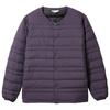 Compact Breath Thermo Down Winter Midnight Size L Men's Jacket, Heat-Generating Material, Warmth, Plum,