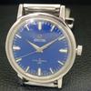VINTAGE ENICAR STAR JEWELS HAND-WINDING 160 SWISS MENS BLUE DIAL WATCH a703862-1 R213f-a703862
