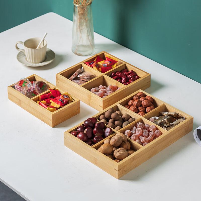 Bamboo Multi-Compartment Serving Tray