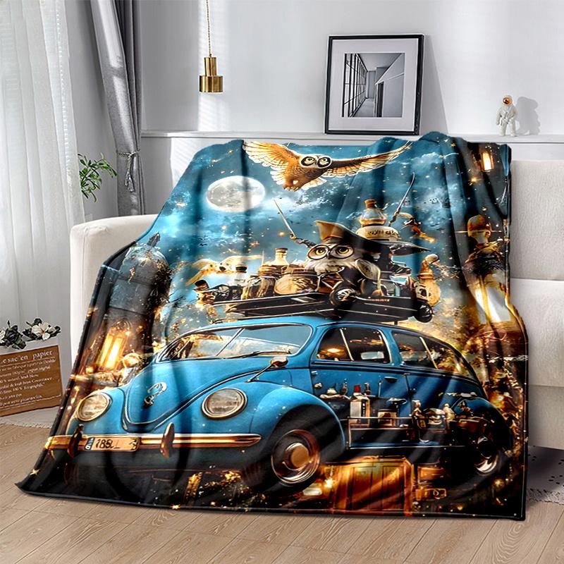 1pc Japanese Geisha Design Throw Blanket Home Decor, Sofa Cover, Outdoor Blanket .W052