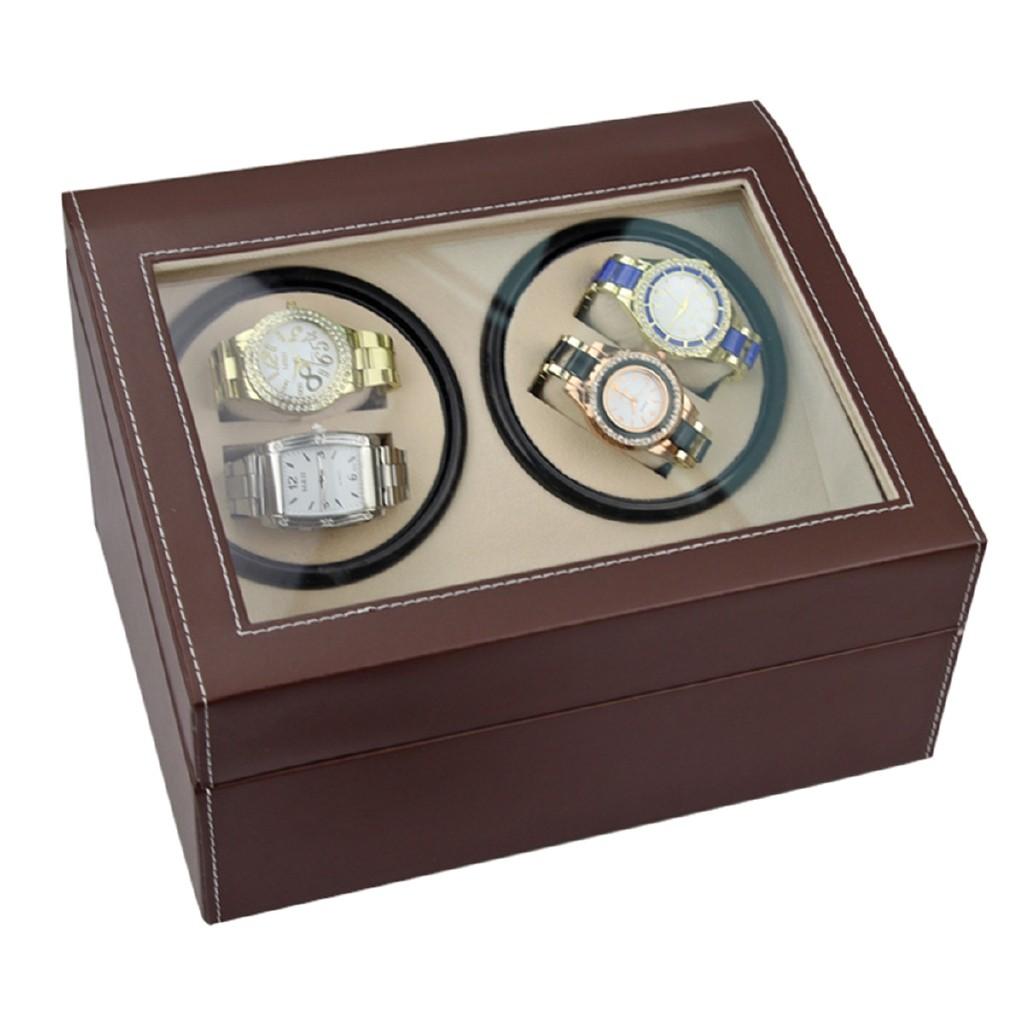High Quality Watch Winder Rotator Display Box 4+6 Automatic Watch Chain Motor Box Watch Rotating Mechanical Box