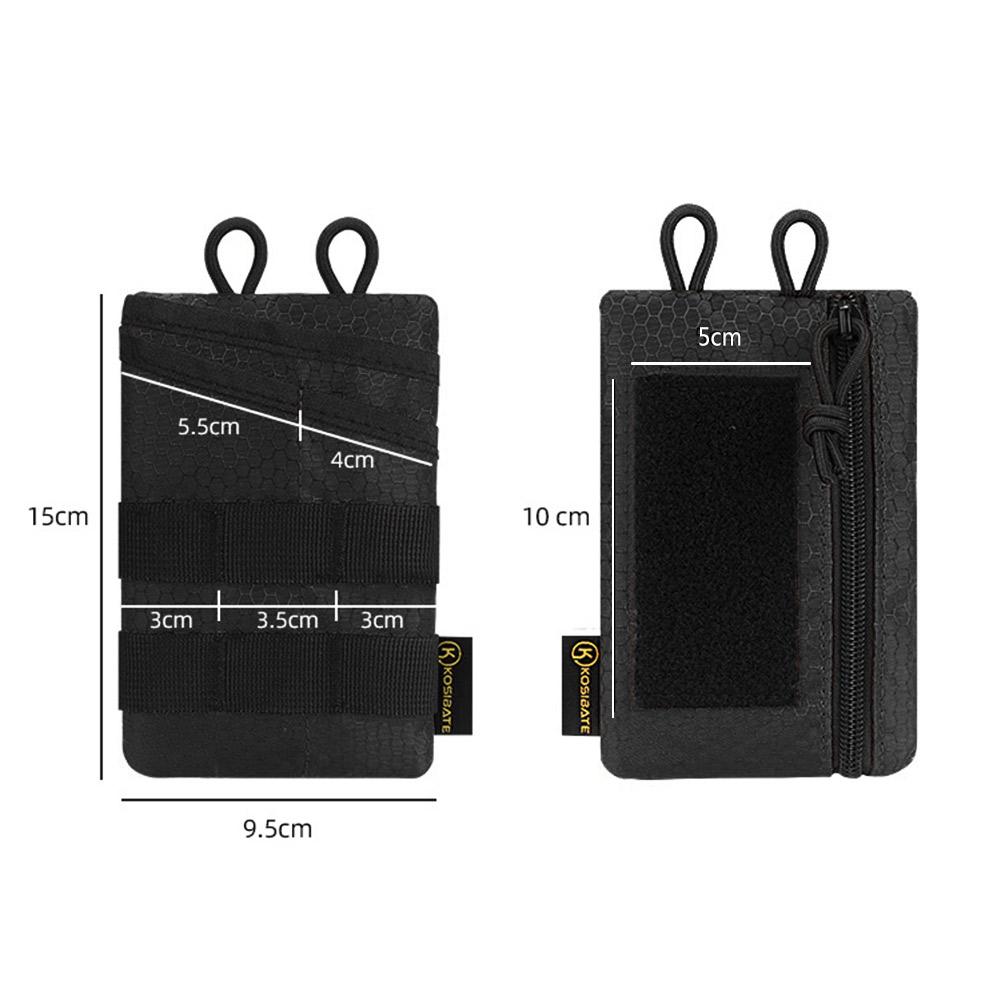 Tragbare Outdoor EDC Werkzeug Aufbewahrungstasche Bauchtasche Taktischer Messer Stift Kreditkartenhalter Geldbörse Mini EDC Tasche für Camping