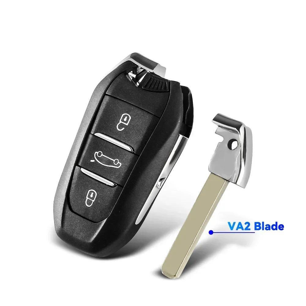 KEYYOU Con Servizio di Taglio Per Peugeot 308 3008 4008 5008 508 Expert Per Citroen Picasso C4 DS4 DS5ls ds6 ds7 Guscio Chiave Auto Fob