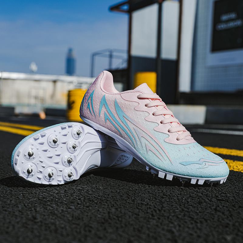 

Шиповки для всей стопы, Обувь для спринта в легкой атлетике, Мужские и женские студенческие профессиональные соревновательные спортивные шиповки для легкой атлетики, прыжков в длину S 44