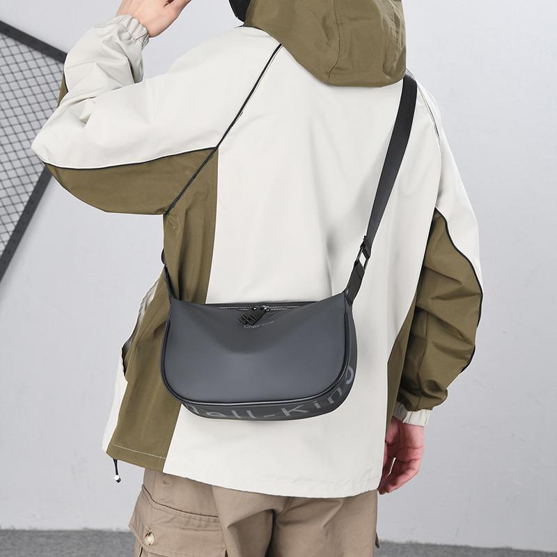 Crossbody-veske for menn Stor skulderveske