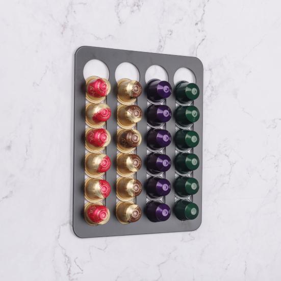 Koffiecapsule Opbergrek Grote Capaciteit Meerlaags Ontwerp Sterke Draagkracht Gemakkelijk Schoon te Maken Koffiepads Houder Wandmontage Organizer