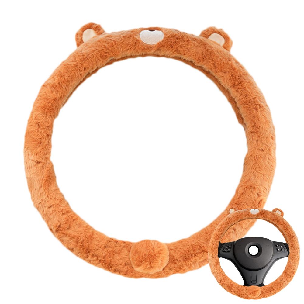 Steering Wheel Cover Women Animal Shaped Protector Auto Steering Wheel Protector For Women Girl Automobile SUV Truck Interior
