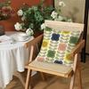 Federa Cuscino Fiore Stile Retrò Orla Kiely Comfort Divano Letto Seta Elegante Cerniera Invisibile Copricuscino Decorativo