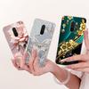 Para Xiaomi Pocophone F1 Funda Lujo Lazo Flores Pintadas Cubierta 6.18'' Suave TPU Funda para Teléfono Para Xiaomi Poco F1 PocoF1 Fundas Bumper
