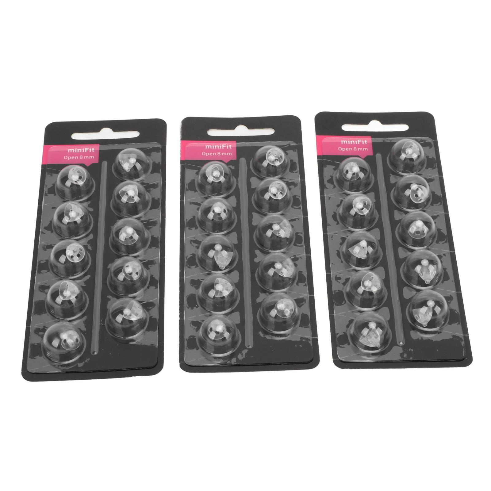 

30 шт. Звуковые купола открытого типа Звуковые купола открытого типа Насадки для усилителя звука для Minifit Black 8mm / 0.31in Dia