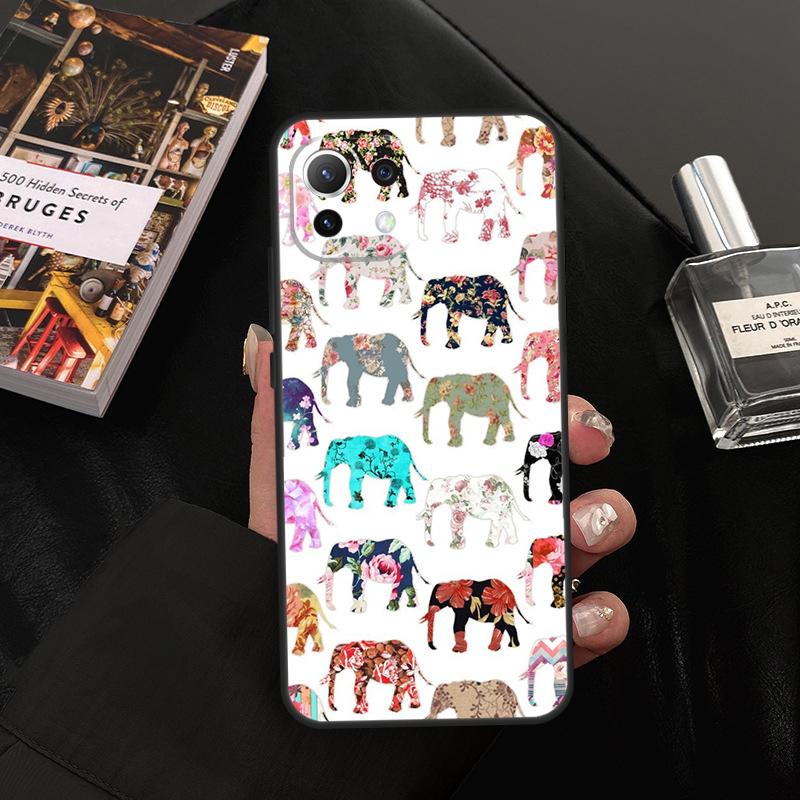 Cute Baby Elephant Case For Xiaomi 13 14 15 Ultra 11T 12T 13T 14T Pro POCO X7 Pro X3 X5 X6 F5 F6 M6 Pro Cover