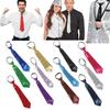 Cravatta Unisex Pre-annodata con Paillettes Cravatta Scintillante Glitter per Costume da Festa