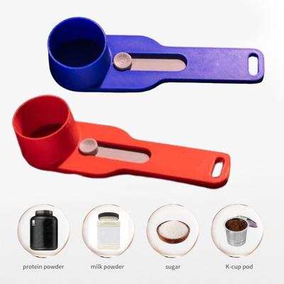 Cuchara Multiusos con Embudo Incorporado Cuchara Embudo para Polvo Cuchara Medidora Dispensador de Múltiples Polvos para Café Proteína Especias