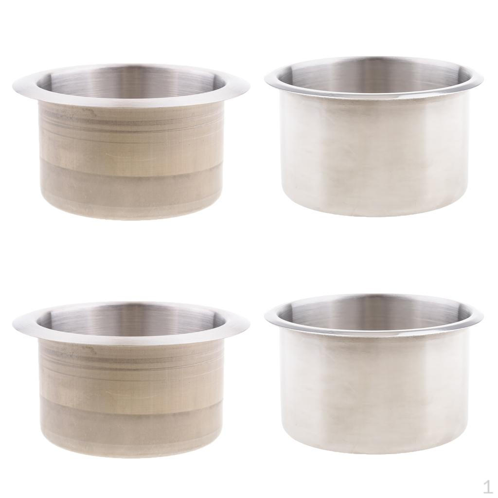 

4 RV Trailer Cup Drink Recessed Yacht Accessories 90mm & 85mm