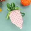 6Pcs Easter Carrot Shape Fabric Candy Bag Drawstring Gift Bag Candy Cookie Chocolate Holder Bag for Easter Birthday