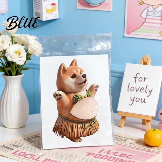 Dog Stress Reliever 1/4Pcs Anti-Collision Sticker Soft Elastic Belly Design Healing Toy Relief Kids Adults Portable Decompression Tool
