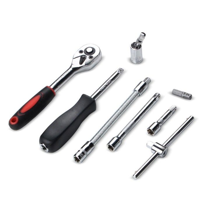 Coffret douille / coffret cliquet moto 46-pièces Tourtecs