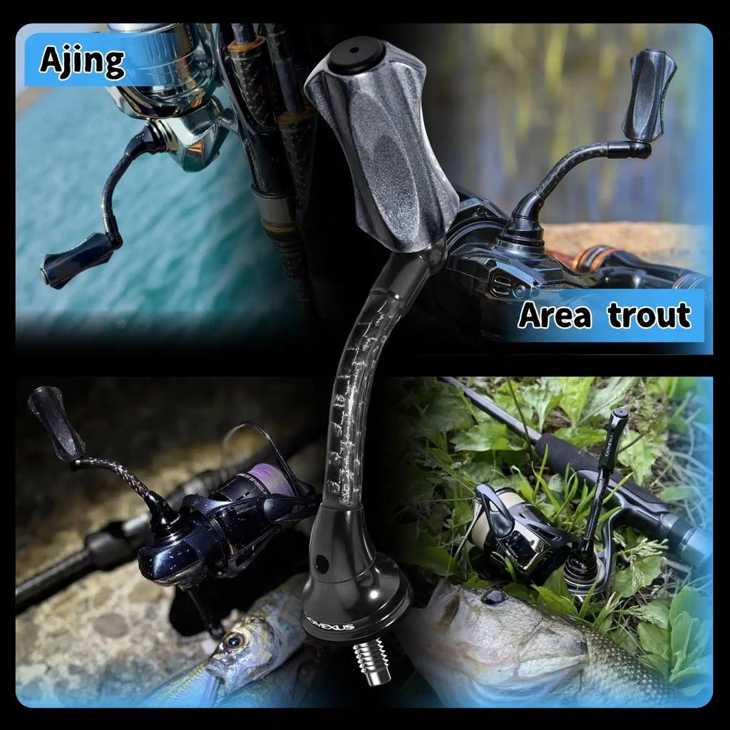 Gomexus Lightweight Carbon Fiber Reel CraftFin Compatible with Shimano Spinning Reels and Luvias with 35mm Composite for Light Game Fishing and Area