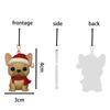 Dog Lovers Christmas Tree Ornament - 2D Design Cute Holiday Decoration