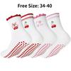 Yoga Socks Women Autumn Winter Mid Calf Professional Non Slip Floor Socks Fitness Dance Pilates Sports Socks