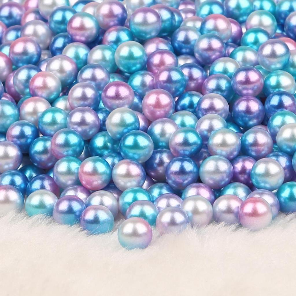 4-10mm Iridescent ABS Imitation Pearl Beads for DIY Decoration