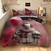 Pennywise Pattern Bedding Quilt Set  Home Decoration  Gift (1 * Duvet Cover + 2 * Pillowcase  Without Core)