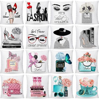 Fronha de Almofada Garrafa de Perfume Moda Feminina Pet Casa Sofá Carro Decoração Almofada Francesa