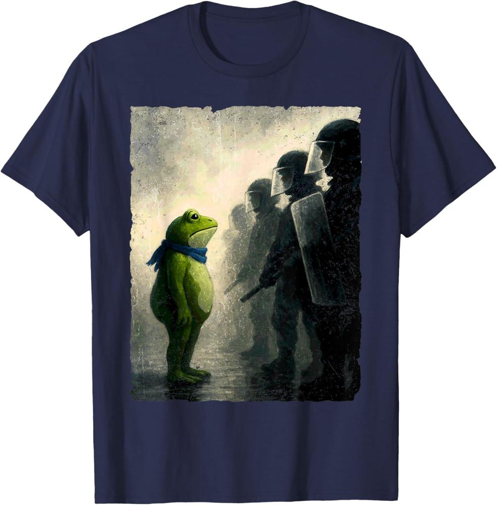Portland Frog Funny City Portland Frog Protest 2025 Men Women Unisex T-Shirt M