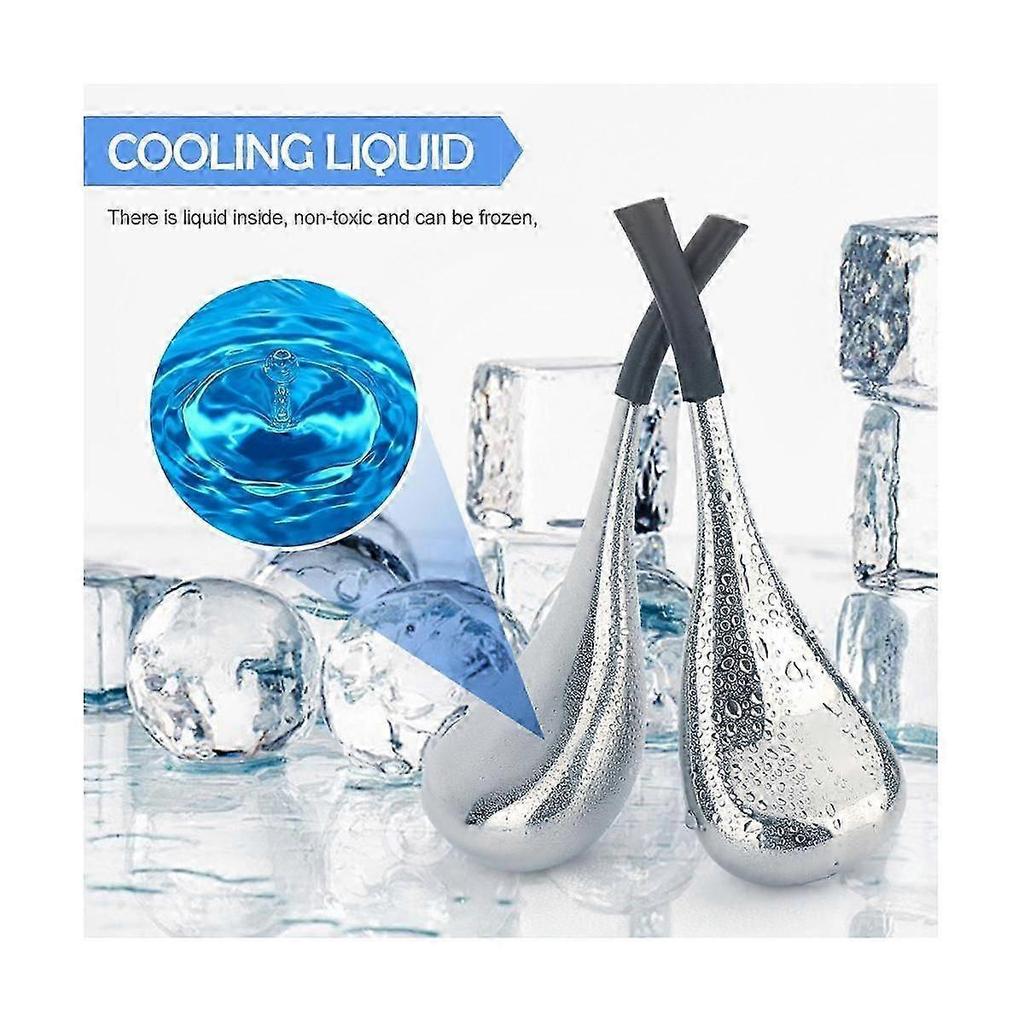 unique Ice Globes Spoon Massager Facial Skin Care Freeze Tool Stainless Steel Face Beauty Roller Cooling Massage Spa Ball