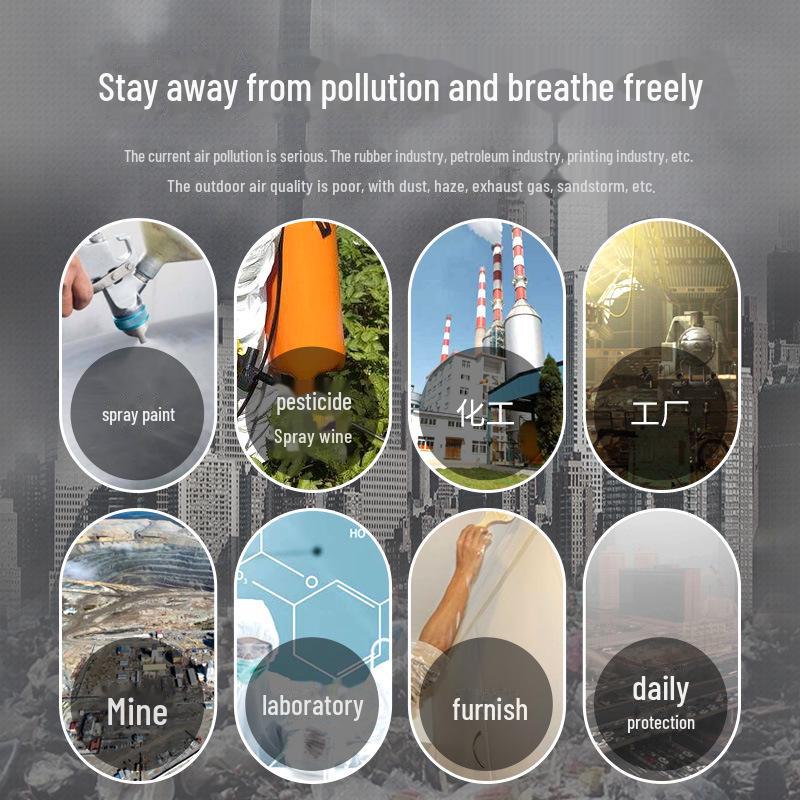 Activated Carbon Protective Mask for Paint, Dust, and Chemicals