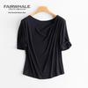 Mark Fairwhale Women's Ribbed Cooling Scoop Neck Short Sleeve T-Shirt