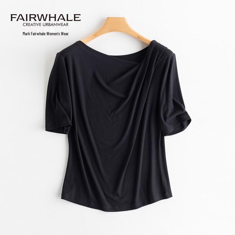 Mark Fairwhale Women's Ribbed Cooling Scoop Neck Short Sleeve T-Shirt