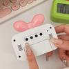 Cute Bowknot LED Digital Clock Temperature Detection Mini Alarm Clock with Night Light Gift Desktop Clock Bedside Decoration