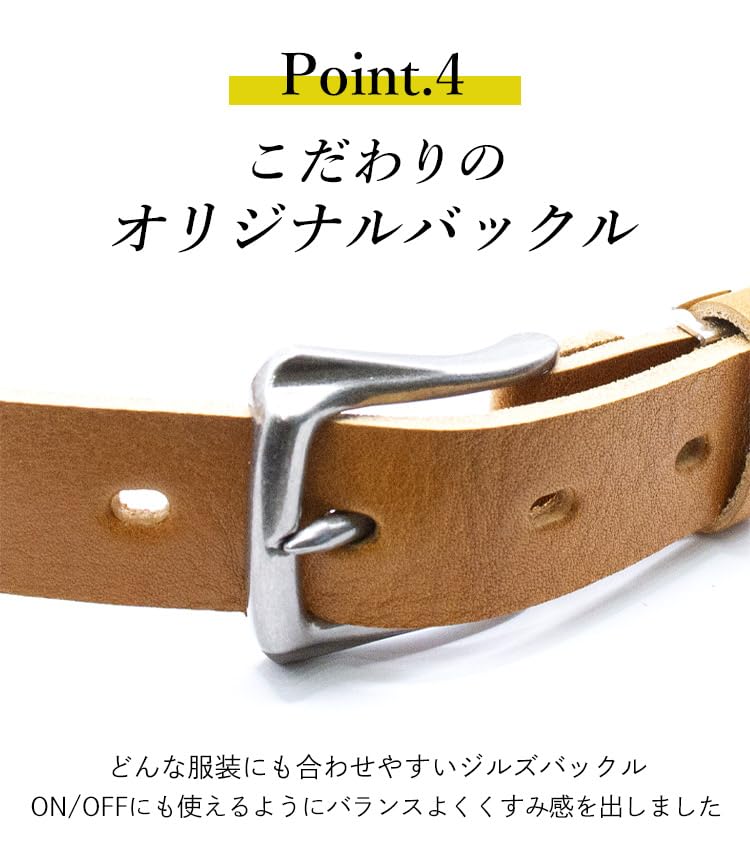 Shrink leather specification 30mm width Jills buckle belt [Tochigi Leather] RC-101L (NAVY)