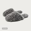 Soft and Fluffy Faux Lamb Plush Slippers , Warm and Cozy, Non-slip, Cute and Quiet Indoor Shoes for Women