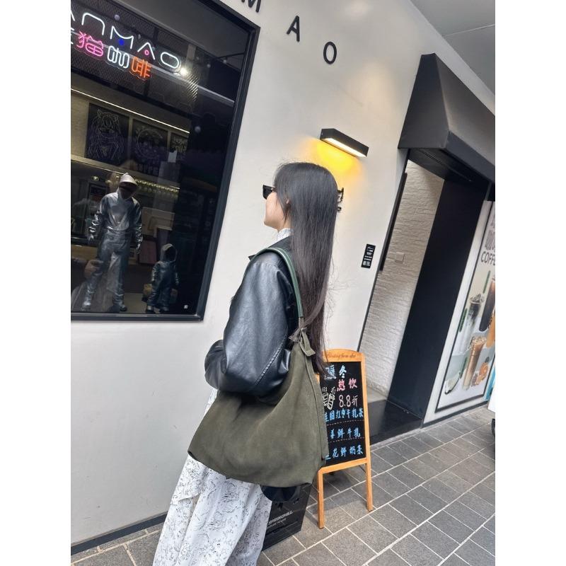 Neue Leder Kuhleder Wildleder Premium Tragetasche Hobo Schulter Umhängetasche Damen Tasche Große Kapazität